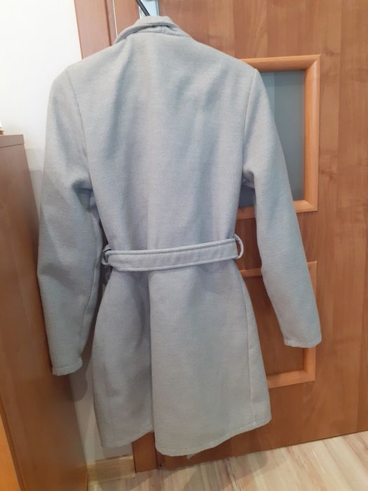 Płaszcz damski płaszczyk szary rozmiar S