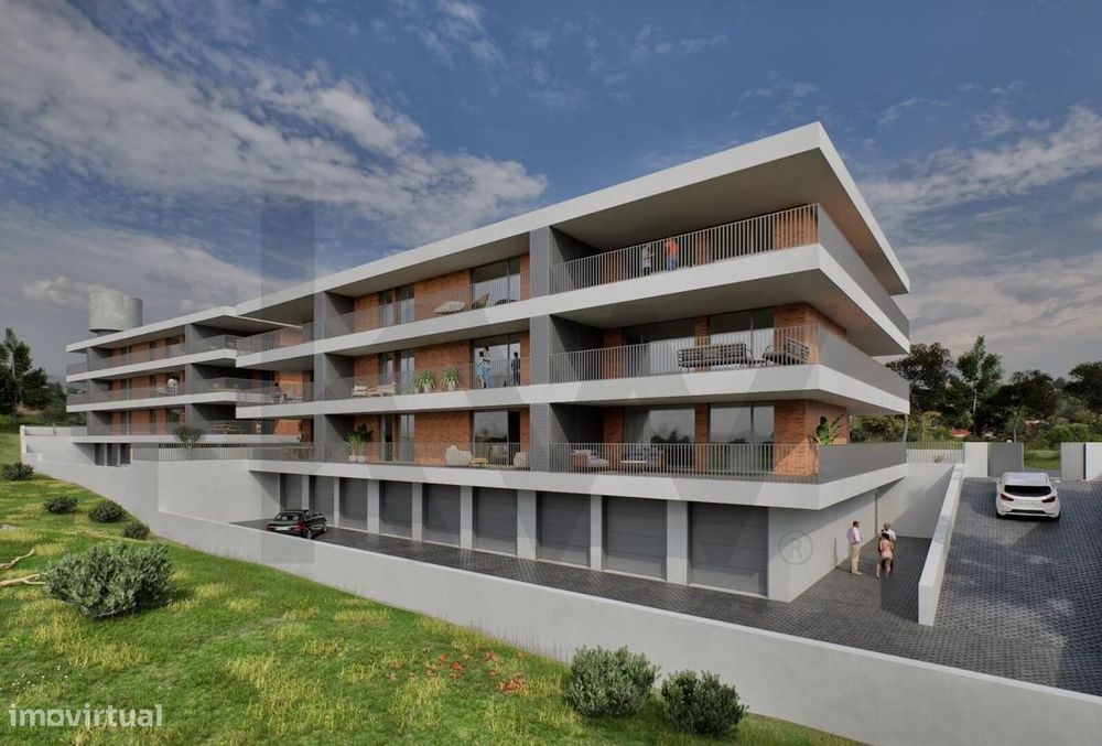 Obra Nova - Apartamento T2 C/ Garagem Dupla + Jardim Privativo