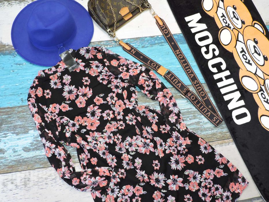 Esmara Nowa jesienna sukienka kwiatuszki Boho S