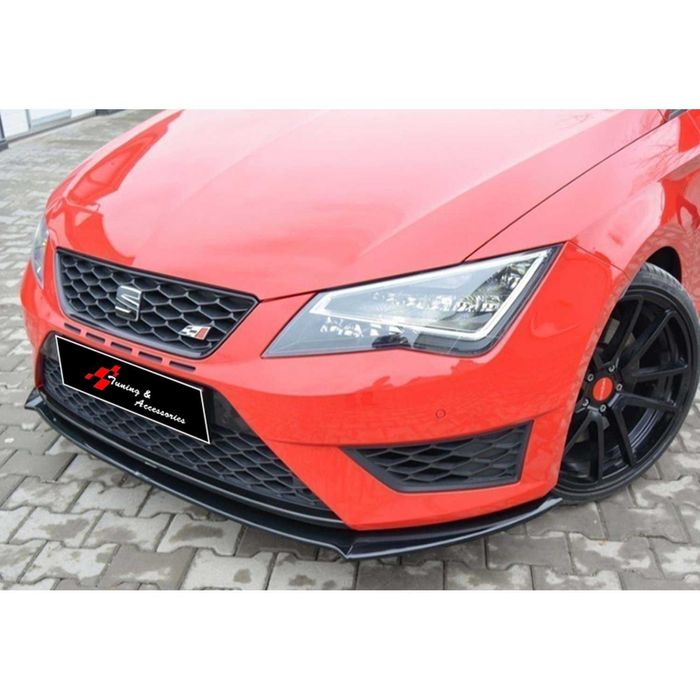 SEAT LEON CUPRA / FR 5F 12- splitter zderzaka przód czarny połysk