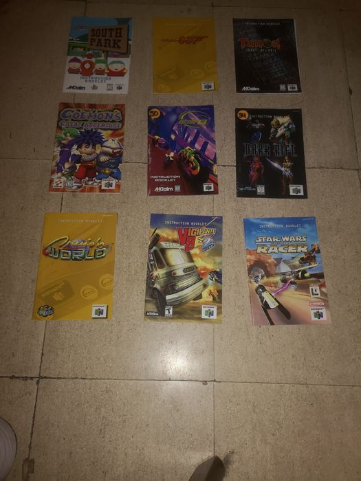 Manuais Nintendo 64 Pokemon Zelda Mario (Instruction Booklet EUA)