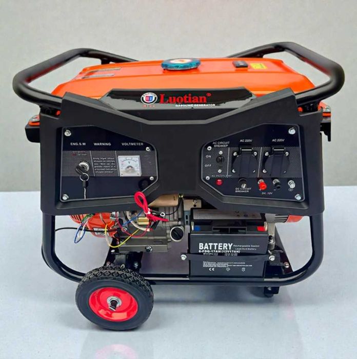 Бензиновий генератор LUOTIAN 6500 6,5 кВт однофазний мідна обмотка