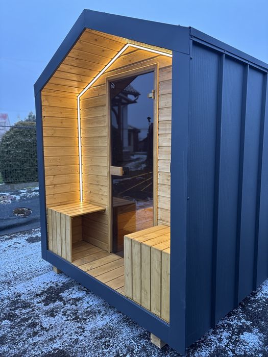Sauna ogrodowa klasy PREMIUM | Ocieplona | 2,5 x 2 m