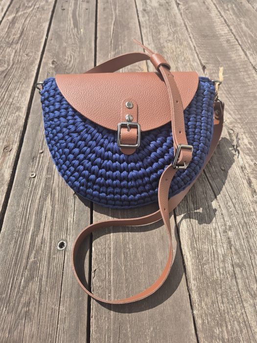 Torebka na ramię handmade na szydełku