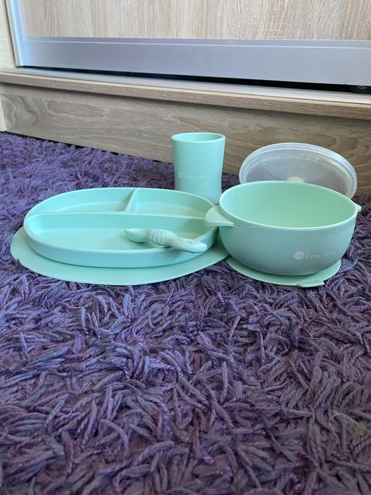 Посуд для першого прикорму немовлят, силіконовий