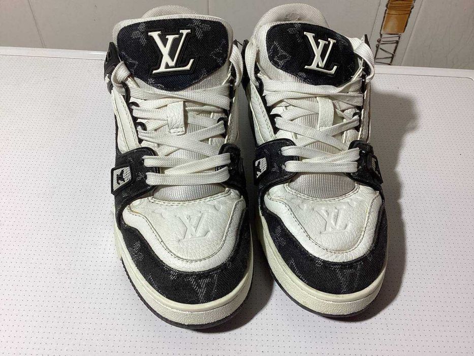 Кроссовки Louis Vuitton Denim Monogram Trainer размер 5