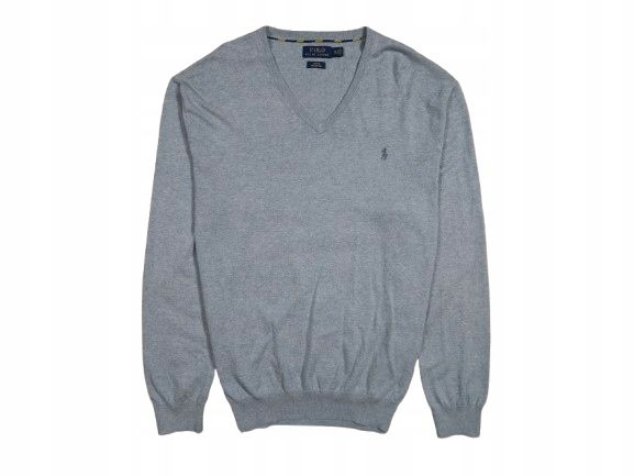 POLO RALPH LAUREN Sweter Slim Fit Pima Cotton Męski Logo r. XXL