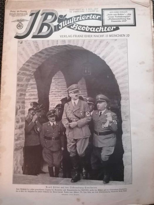 Duas interessantes revistas ilustradas NAZIS - JB. 1937 e 1941