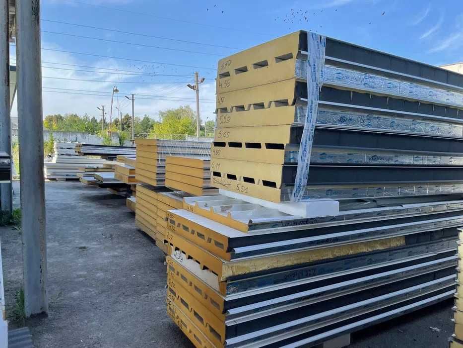 сендвич панели б/у,новые и второй сорт/продажа и монтаж