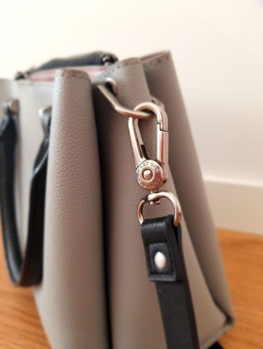 Mala Parfois Cinza e Rosa