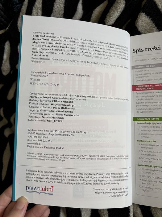 matura jezyk polski poziom podstawowy wsip