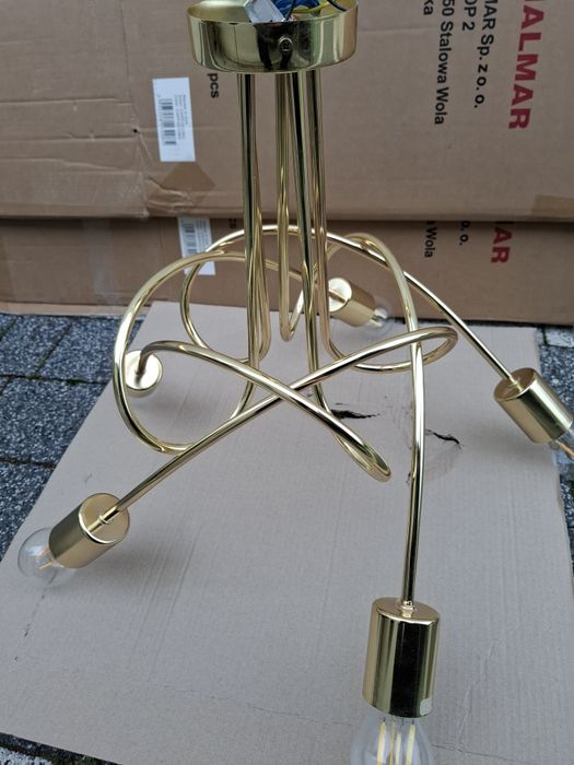 Nowa Lampa złota do Domu żarówki led gratis