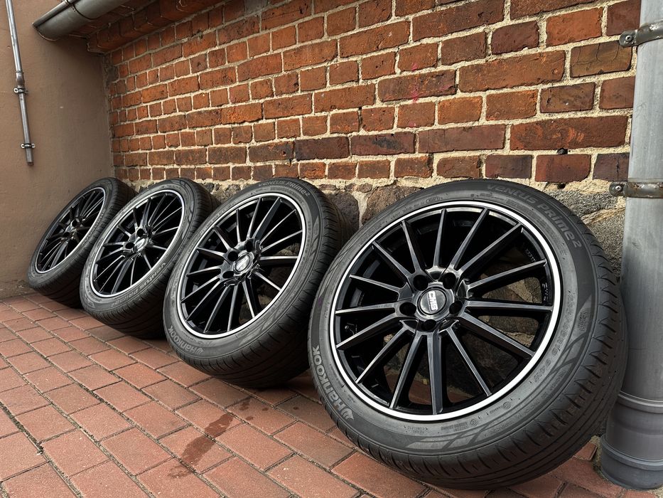 Alufelgi 5x112 18 Audi A4 B9 A6 C7 C6 245/45 letnie czarny polysk rant