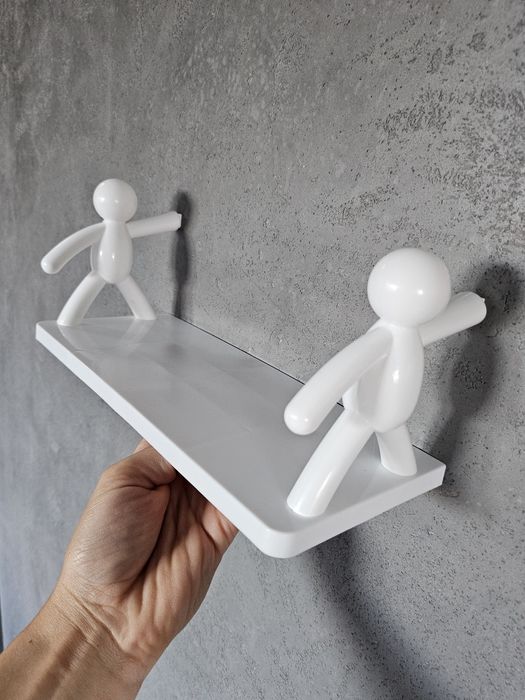 Biała półka półeczka do pokoju dziecka dekoracja na ścianę