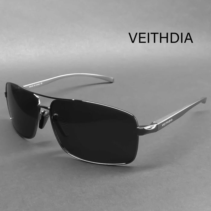 OKULARY PRZECIWSŁONECZNE. Polaryzacyjne HD. Black/Gun Black. Męskie