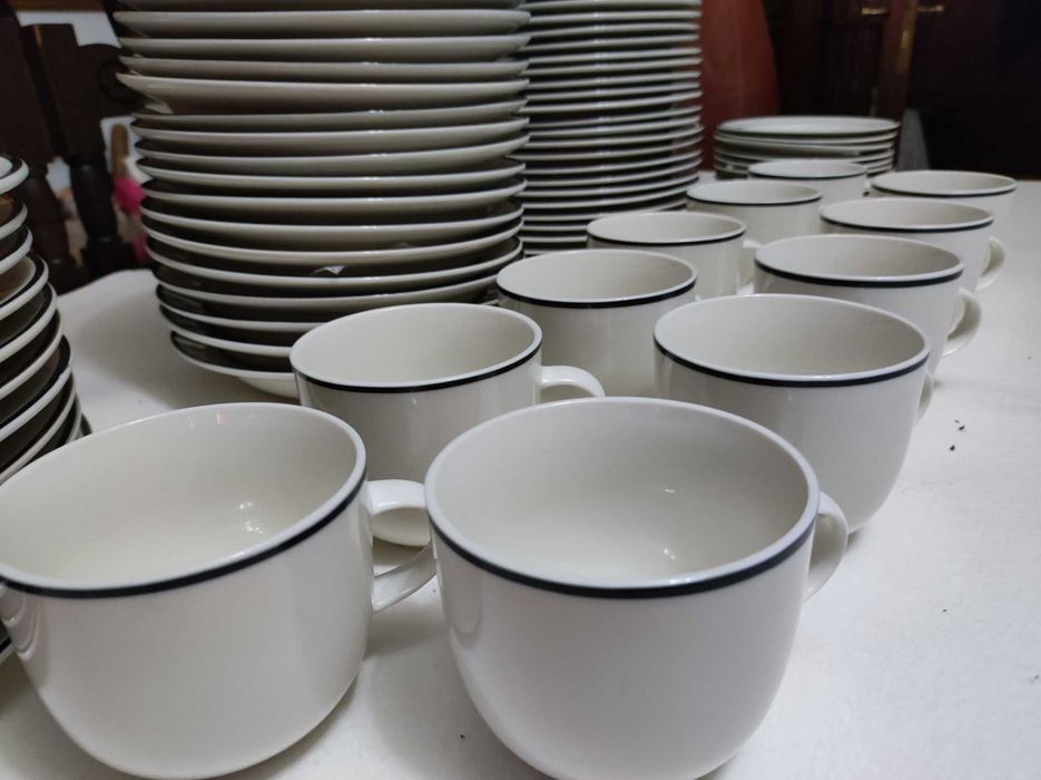 INTRO STONEWARE Dinnerware Set, 35 Pieces64862551529474121