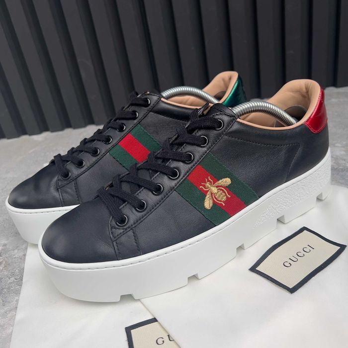 Gucci Ace Sneaker Жіночі кросівки шкіра платформа оригінал 37.5 EUR