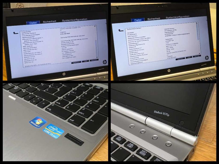 Ноутбук HP EliteBook 8570p, Intel Core i5, 8/128 SSD + док-станція.