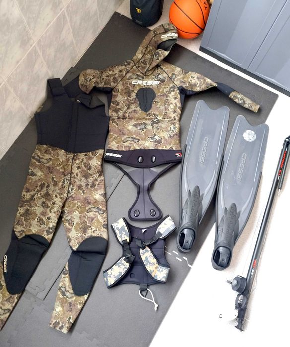 Kit Pesca Submarina Completo Cressi + Omer 90 + Boia + Chumbos + Extras