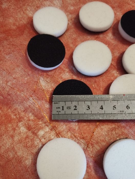 10 esponjas planas  com velcro para carimbos,ink