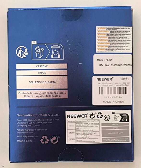 Комплект UV фільтрів для камери дрону Dji Mavic 4 PRO NEEWER FL-C11