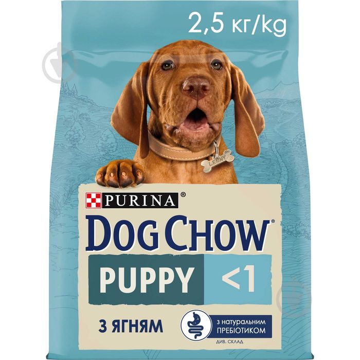 Корм сухий Dog Chow by Purina Puppy < 1 для цуценят з ягням 2,5 кг