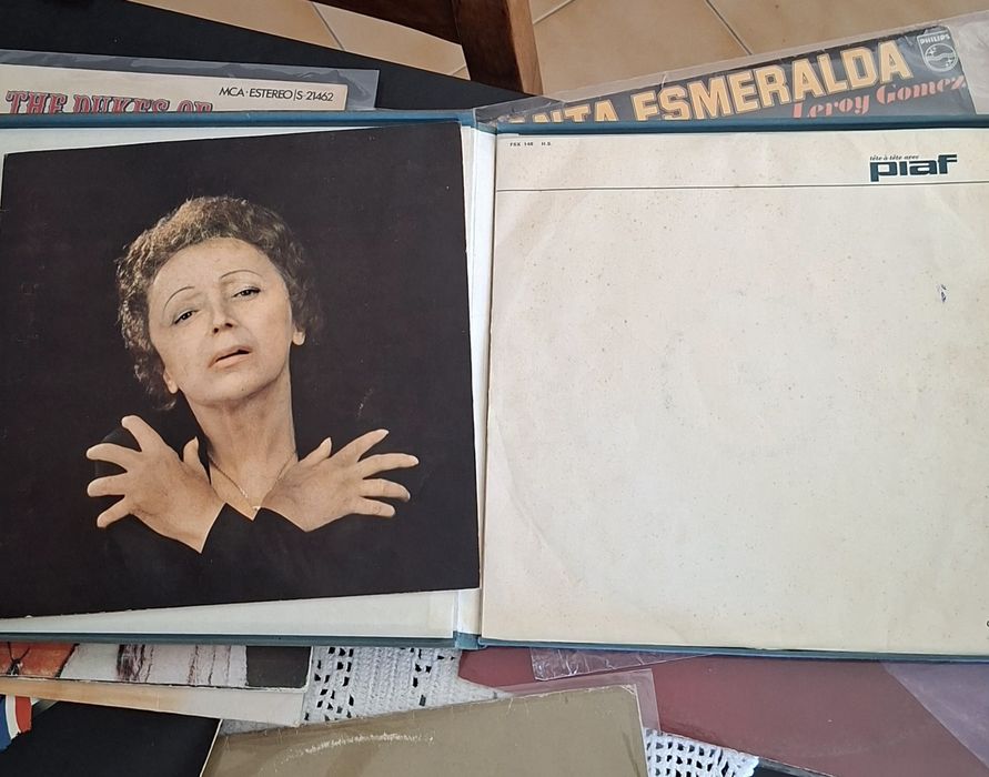 Disco de vinil  , tete a tete avec Piaf