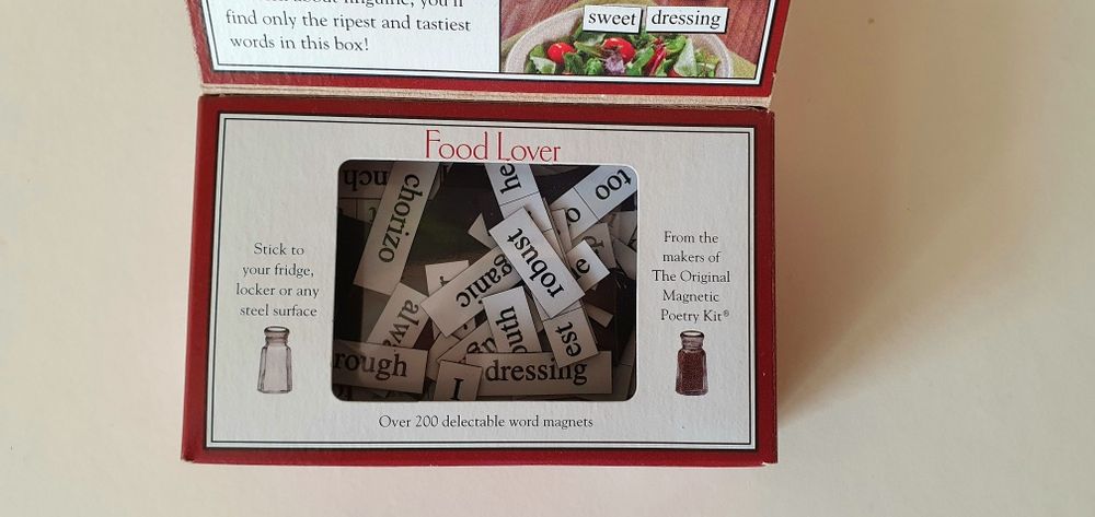Imans amantes de comida / Magnetic Poetry kit / Food lover