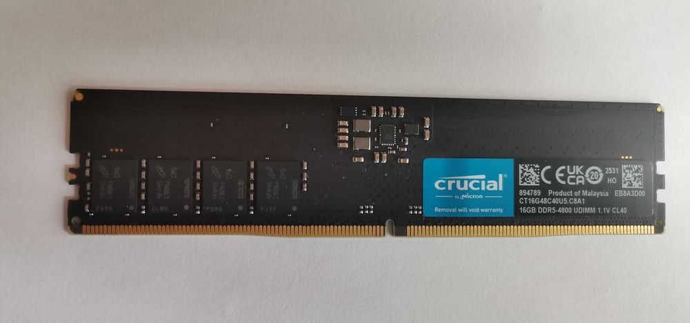 Pamięć 16GB ddr5-4800 UDIMM Crucial