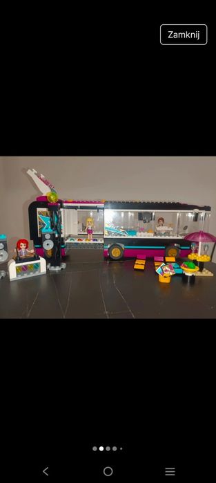 LEGO 41106 Friends Zestaw Pop Star Tour Bus Livi Mia.
