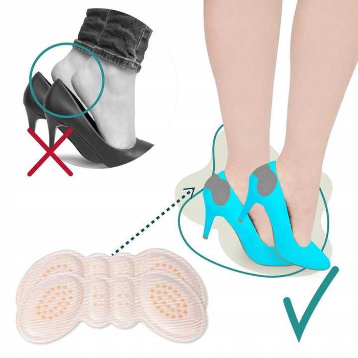 Zapiętki piankowe wklejane do za dużych butów 2 sztuki kolory mix