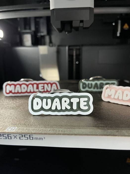 Porta-chaves personalizáveis com nome