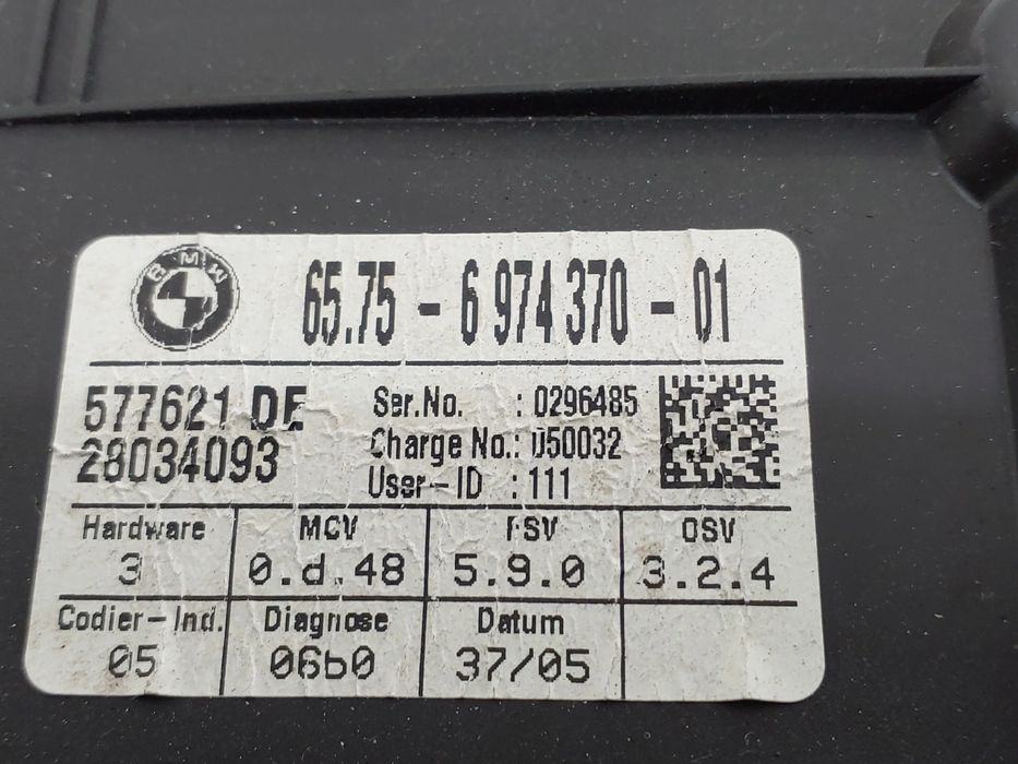 Centralina do alarme BMW 5 (E60)