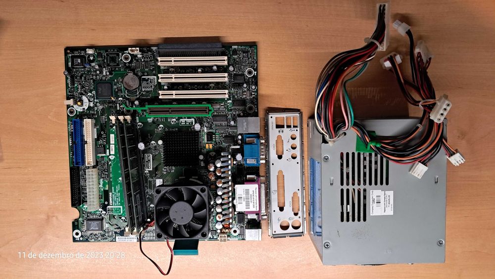 Bundle Retro, Motherboard+Processador+Cooler+RAM+Fonte alimentação