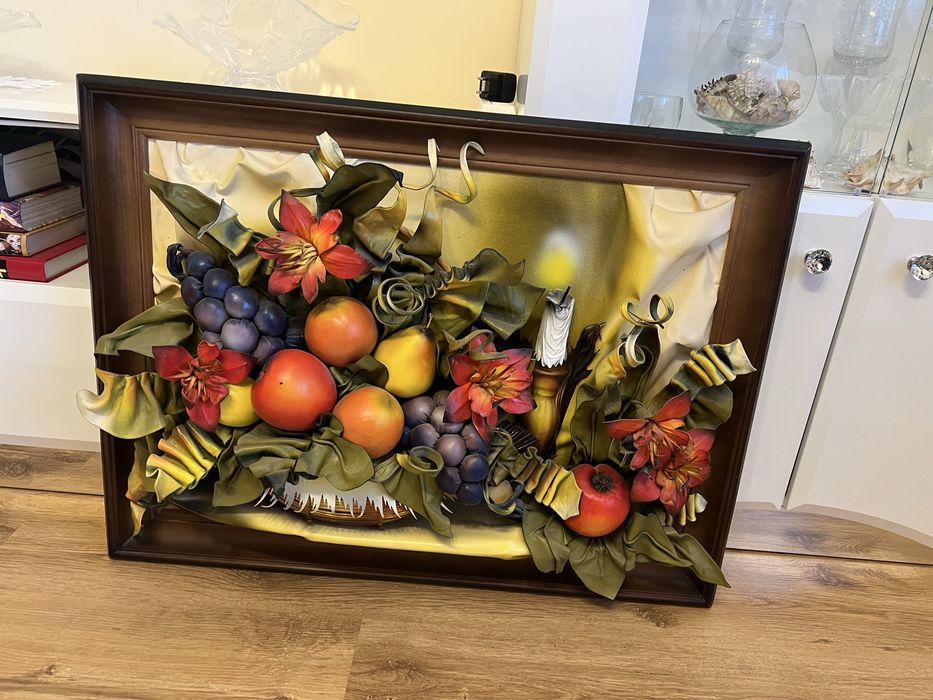 Piekny obaz kuchenny na sciane 3d z owocami