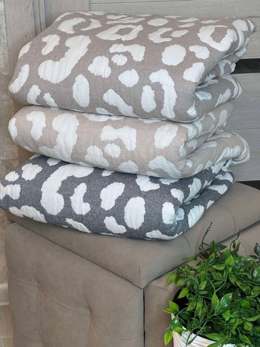 На подарунок! Мусліновий плед муслиновый лео муслиновое покрывало