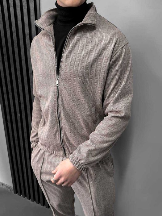 Чоловічий повсякденний комплект у класичному стилі (куртка + брюки)