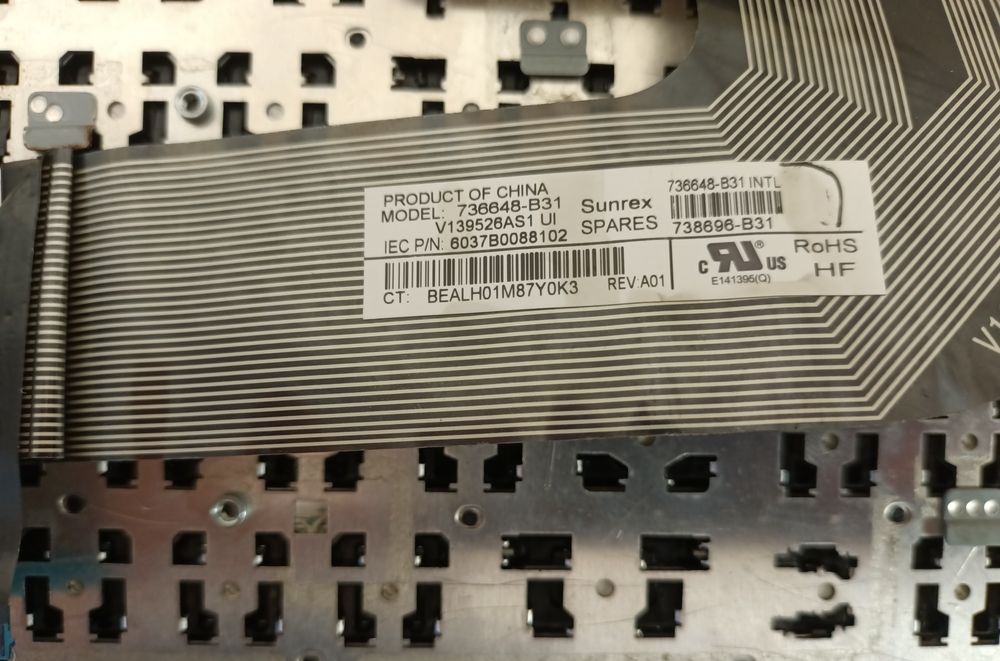 Клавиатура до ноутбука НР(ProBook:650G1,655G1