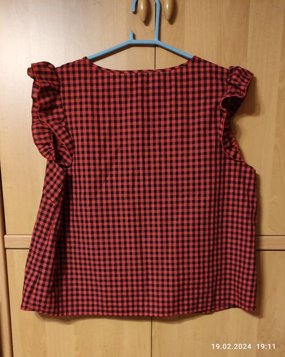 Nowa bluzka top w kratkę Shein 4XL