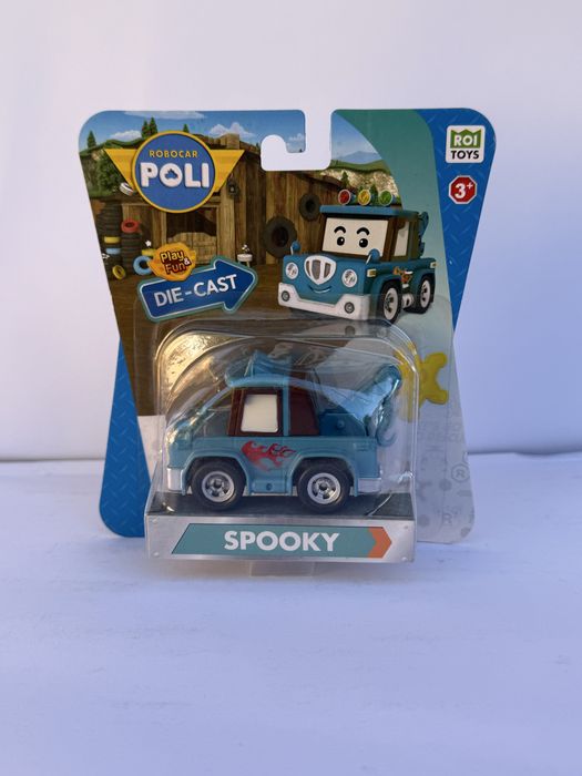 Металева машинка Poli Полі Робокар Хеллі Спукі Сенді Макс