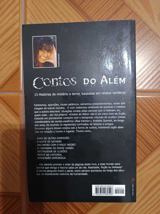 Livro " Contos do Além" de Anabela Quental, USADO BOM ESTADO.