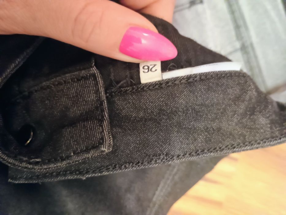 Jeansy czarne guess XS 26
