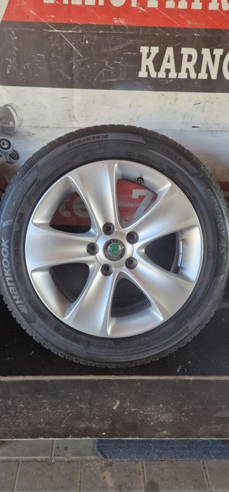 Alufelgi+Opony 205/55 16 5x112 Et45 SKODA Superb II
