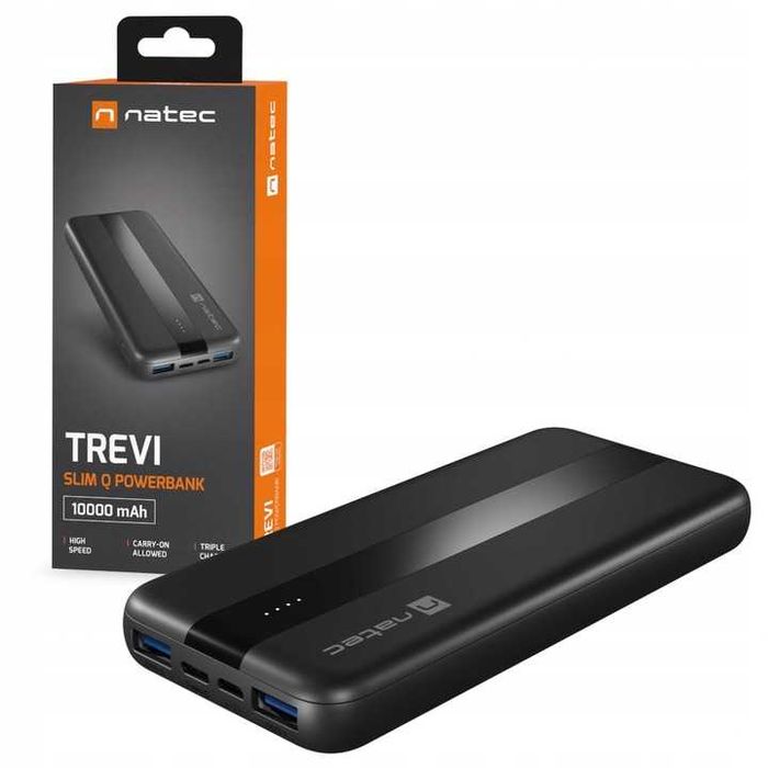 павербанк, мобільна батарея Natec Trevi 20000 mAh, Trevi Slim 10000mAh