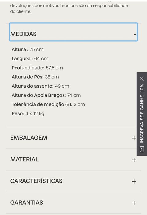 NOVAS SKLUM 4 Cadeiras de jantar Jolie