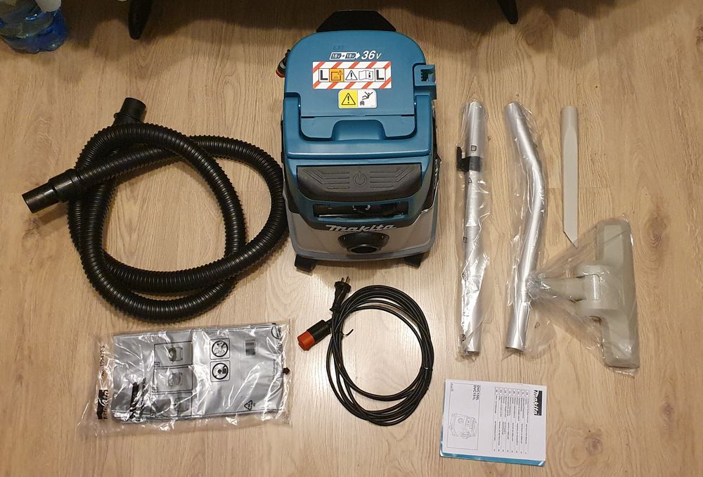 Makita akumulatorowy / sieciowy odkurzacz DVC150LZ. Nieużywany.