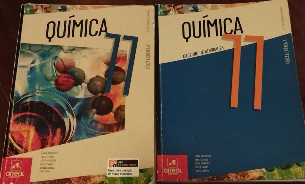 Livro "Química 11" e  Caderno de Atividades