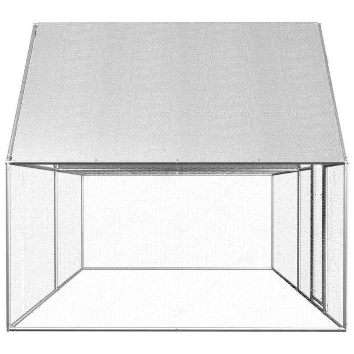 Galinheiro 4x2x2 m em Aço Galvanizado