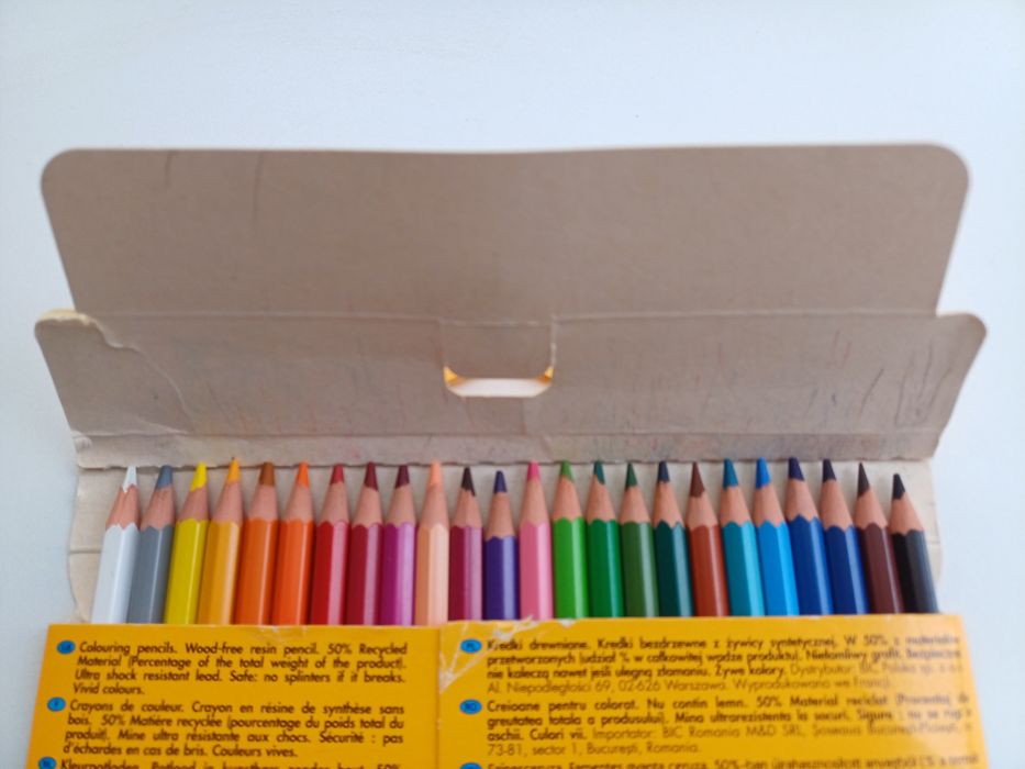 Conjunto de 24 lápis de cor BIC Kids - NOVO