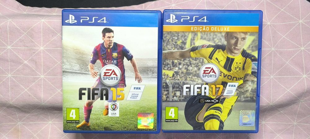 Jogos Fifa 15 e 17 para Playstation 4